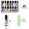Alcohol Ink Set - 20 Bottles Vibrant Colors High Concentrated Alcohol-Based Ink, Concentrated Epoxy Resin Paint Colour Dye Great for Resin Petri Dish, Coaster, Painting, Tumbler Cup Making(10ml Each)